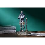 King's Guard Knight Pen Stand Statue Office Pen Stand Desk Organizer For Men Top Collection as Gift 9.45 Inches (Blue) - Image 5
