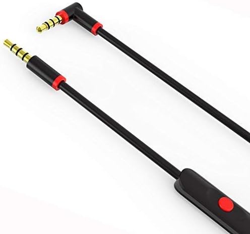 Haoos New 2.0 Version Replacement Cable Cord Extension with Talk Control (Black)