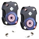 Morole Rodent Repellent Ultrasonic, Car Ultrasonic Pest Repeller with Light, Mice Repellent for Home, High-Efficiency Rat Killer for Vehicle Protection, Cars Engine, Garden, Trucks(2pc)