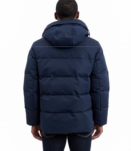 Image of Michael Kors Men's Heavyweight Mens Puffer Jacket With Hood, Water Resistant