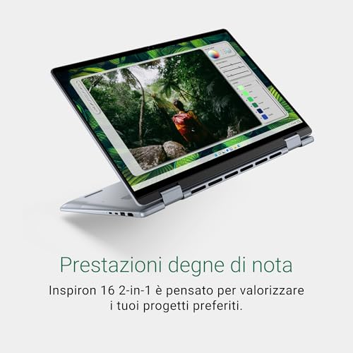 Inspiron 16 7640 Portatile, Schermo 16" FHD+, Edizione Intel Evo - Intel Core Ultra 5 125U, Grafica Intel, 16 GB RAM, 512 GB SSD, Windows 11 Home, Tastiera retroilluminata Italiana - Notebook - Immagine 10