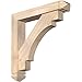 Ekena Millwork BKT0604X30X30MRC03SDF Merced Arts and Crafts Smooth Bracket w/Offset Brace, Douglas Fir