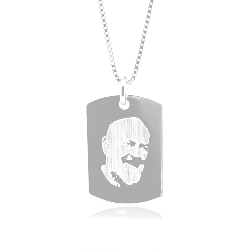 Collana Padre Pio Uomo Donna Argento 925 Rodiato Medaglia Religiosa Cattolica Ciondolo Benedetto Spiritualità Cristiana Regalo Devozionale