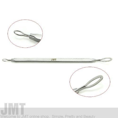 JMT Herramienta profesional de limpieza de piel de acero inoxidable Extractor de Comedone Herramienta para el cuidado de la piel Blackhead Whitehead