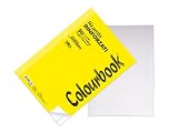 Colourbook 50 Fogli Ricambi Rinforzati Per Raccoglitore ad Anelli A4 a Righe con Margine - Rigatura 4/5 Elementare, Medie, Superiori, Università, Ufficio - Carta 90g Spessa, Banda Laterale Trasparente
