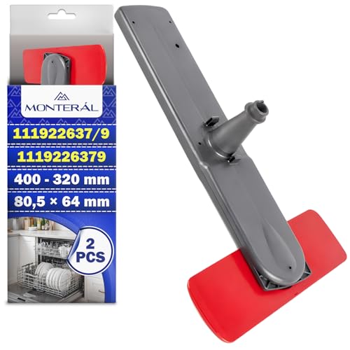 2 Stück Unterer Sprüharm für Geschirrspüler 400 mm mit dem Originalcode 111922637/9 1119226379 für AEG für Electrolux - Garantie 10 Jahre - MONTERAL