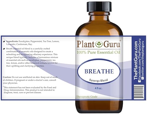 Breathe Essential Oil Blend 4oz Respiratory 100% Pure Therapeutic Grade.