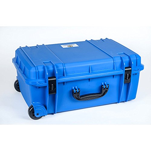 Blue Seahorse 920 case with Layered Pluck Foam. with Wheels.