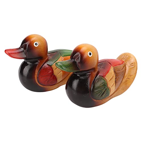 MATERIALE DI ROVERE: La statua dell'anatra mandarina è realizzata in materiale di quercia di alta qualità che è forte, resistente ai danni e all'usura. La statua dell'arte dell'uccello non si deformerà o sbiadirà e il corpo è realistico.