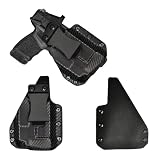 IWB Gun Holster for Concealed Carry - Hellcat Rdp/Pro - O Light PL-Mini 2 Valkyrie Light | Handmade Hybrid Leather Kydex Pistol Holsters for Concealed Carry | EYV Holsters