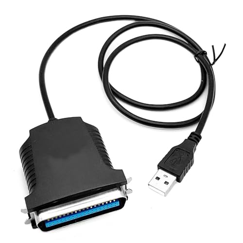 Orivin Cable adaptador de impresora USB a paralelo IEEE 1284 Centronics de 0,7 m para conectar impresoras antiguas a dispositivos USB