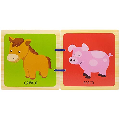 Combo com 4 Livros em Madeira: Já Sei Falar!