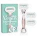 Gillette Venus Deluxe Smooth Sensitive Rasierer Damen, Damenrasierer + 3 Rasierklingen mit 5-fach Klinge, RoseGold, Frauen Geschenk