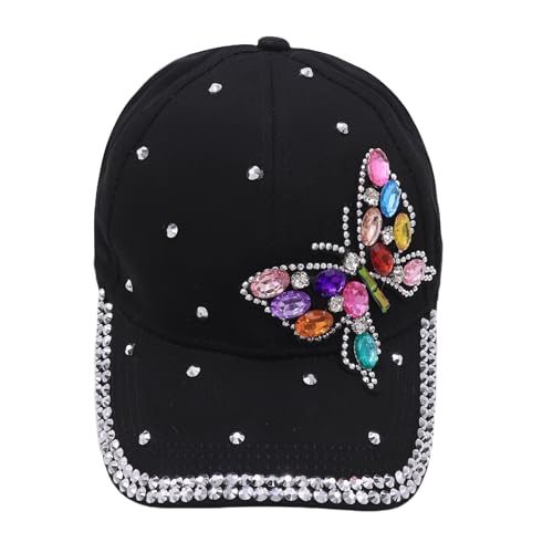 Gorra deportiva de mujer con mariposa y strass miniatura 2