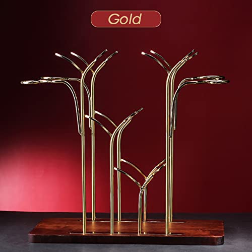 Soporte para Botellas de Vino TPARIS Metal y Madera Dorado miniatura 2