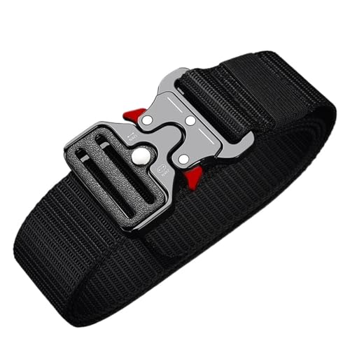 Quick Release Symmetrical Buckle, Polyester Fiber, Suitable for Outdoor Training Militar(Black red Ear)2