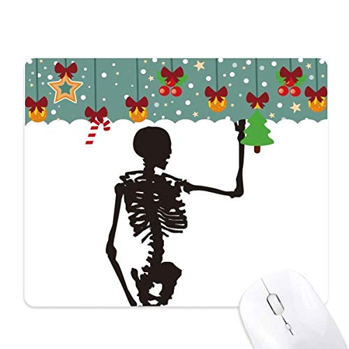 Tapis de souris squelette pour décoration de bureau de jeu en caoutchouc