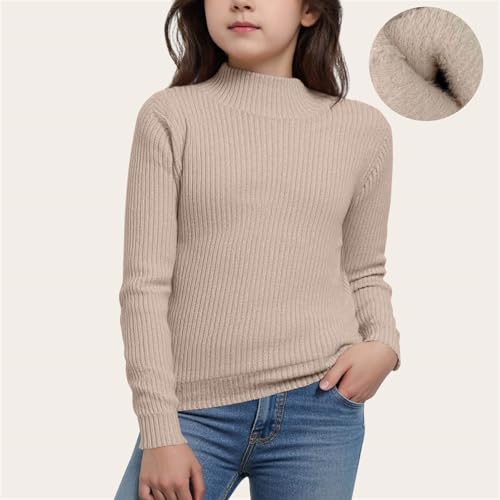Girls Sweaters Turtleneck Long Sleeve Pullover Casual Fall Tops Fashion Cute Kids Knit Sweater Trendy Teen Clothes2
