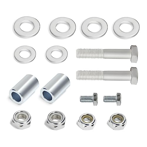 Image of KSP 2 inch-4 inch Front Shock Extenders Fit 1988-1999 Chevy GMC K1500 K2500 4WD, Shock Extension Kit for 1992-1999 Chevy GMC K1500 K2500 Suburban 4WD, Shock Extension Brackets Mount for Tahoe Yukon 4WD