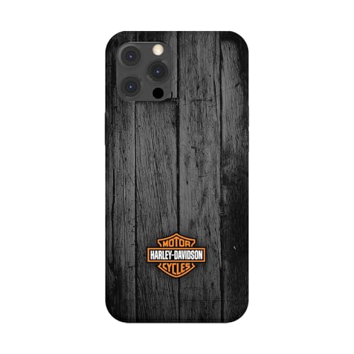 SUPER FABRIQUE Cover trasparente morbida in silicone, design antiurto progettata per Apple iPhone, stampata, compatibile con moto Harley Davidson (iPhone 15 Pro)