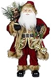 handgefertigte lebensechte Nikolaus Dekofigur mit spannenden Details und Accessoires für das perfektes Weihnachtsfest mit Erinnerungen an die Kindheit