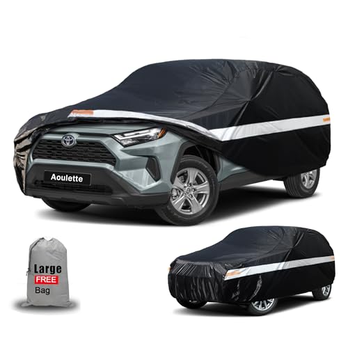 Image of Toyota Car Cover Custom Fit for Toyota RAV4 /RAV4 Prime, Waterproof Car Cover for Automobiles All Weather, Lightweight Full Exterior Cover Outdoor Sun Rain Dust Snow Wind Protection.