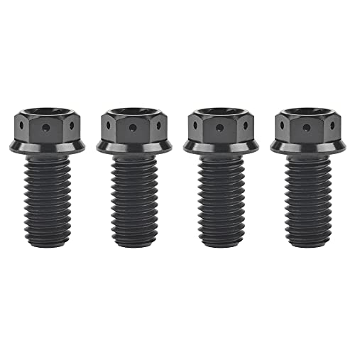 Tornillo de titanio M8 con brida para fijación de suspensiones ligeras