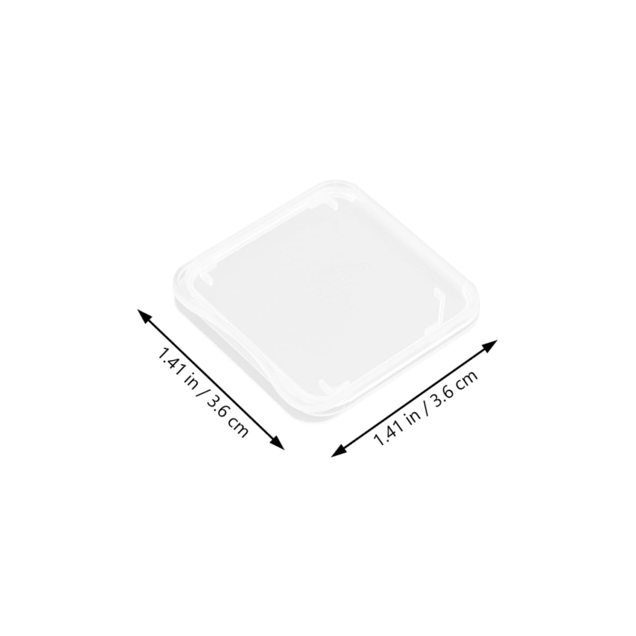 POPETPOP 50pcs Transparent Memory Card Storage Case Compact and Lightweight Organizer for Travel and Daily Use Multi-Functional Dust Card Holder for Items