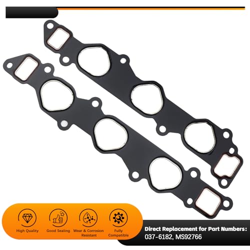 Image of 037-6182 Intake Manifold Gasket Set, Engine Gasket Replacement MS92766 Compatible with Lexus 1994-2003 ES300 RX300 Toyota 1994-2004 Avalon Camry Highlander Sienna Solara 3.0L