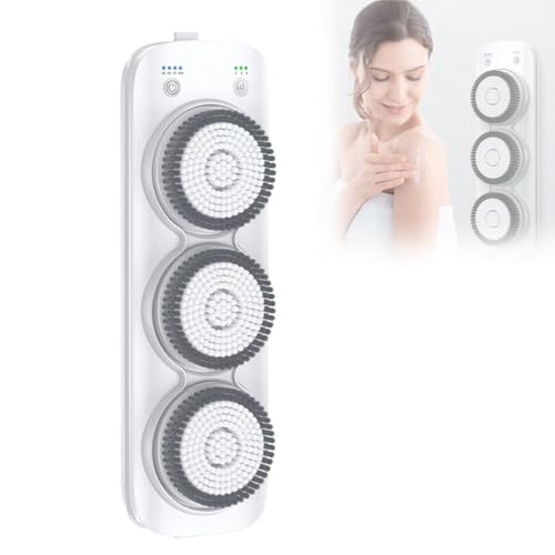 Brosse exfoliante de douche électrique automatique au design mural premium