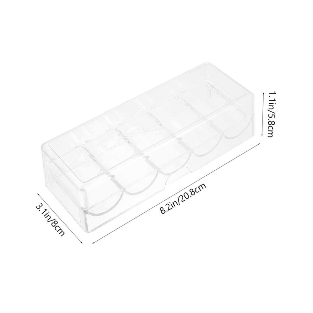 Toddmomy 2Piezas Organizadora de Fichas de Póker con Tapa Rack de Almacenamiento Transparente para Mantener Ordenadas de Póker Casa