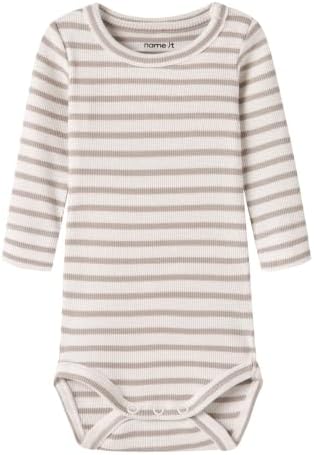 NAME IT Unisex Baby Nbnbani Ls Body Noos Langarmbody (1er Pack)