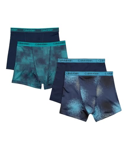 Image of Calvin Klein Kids Boys' Performance Boxer Brief Underwear 4-Pack