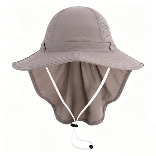 Sombrero de sol para mujer HGGE con ala ancha y protección UV miniatura 4