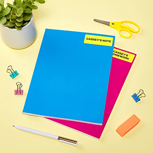 Avery 5972 Neon Laser Labels, Rectangle, 1-Inch X2-5/8-Inch, 750/Pk,Neon Yellow #TOP6