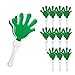 12 Pack - Green/White Hand Clapper Noise Makers Party Favors