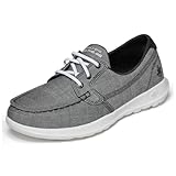 Skechers On-The Go Walk Lite-Isla, Botas Mujer, Negro y Blanco, 38 EU