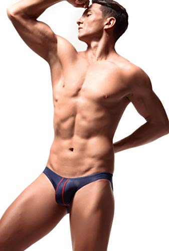 Men's Ice Silk Bikini Briefs Low Rise Soft Breathable Underwear4