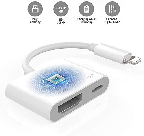 image for Veetone [Apple MFi Certified] Lightning to HDMI, Lightning to Digital 