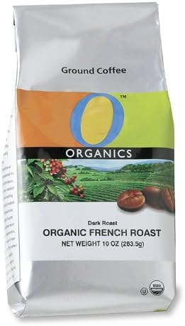 O Organics Dark French Roast Ground Coffee, 10-Ounce Bags (Pack of 3)