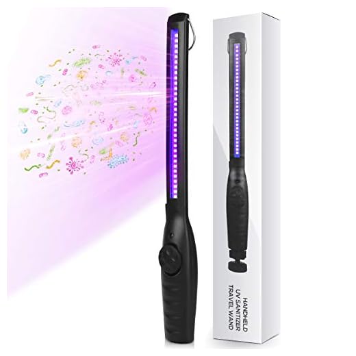 UV Light Sanitizer, Portable UV Light Disinfection Lamp USB Rechargeable Ultraviolet Light Sanitizer for Home Hotel Travel Car Kills 99% of Germs Viruses & Bacteria UV light Sanitizer Wand
