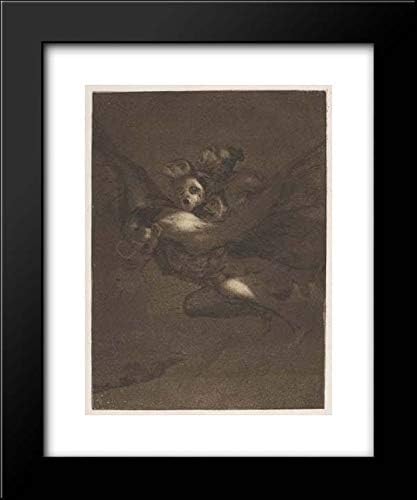 Goya (Francisco de Goya y Lucientes) - 20x24 Framed Museum Art Print- Bon Voyage (Buen Viage), from The Caprices (Los Caprichos), plate 64