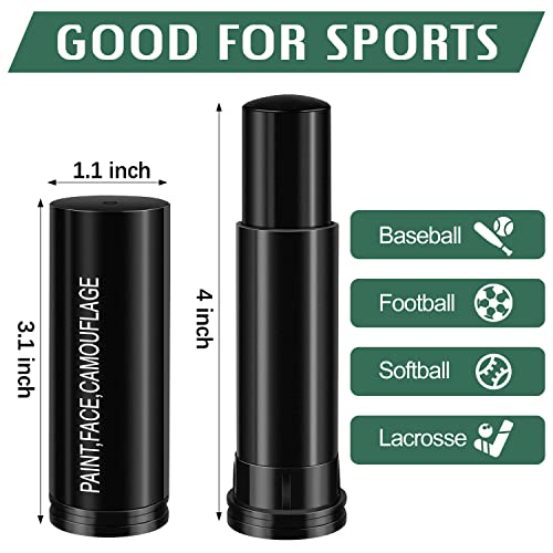 Eye Black Stick, Face Paint Black Stick For Baseball Football Softball Lacrosse, Black Body Paint Stick Party Accessories For Halloween Makeup Cosplay Costume Parties, Black, 3 Sticks #TOP1