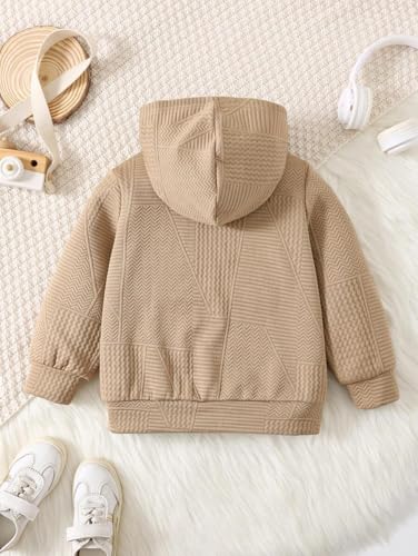 Image of URBAN OX Zipper Fleece Hoodies Jacket for Kids Boys and Girls | Fleece Sweater Black for boy Kids | Chiku Winter Sweaters for Boys and Girls | Hooded Sweatshirt