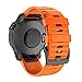 HAZELS 22 26mm Silicone WatchBand Strap for Coros VERTIX 2 Smart Watch Quick Easy Fit Wristband Belt Bracelet Correa (Color : Preto, Size : 26mm Coros VERTIX 2)