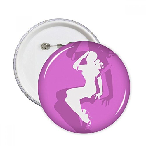 Badge bouton fille cheveux longs DIYthinker pour égayer un vêtement trop simple