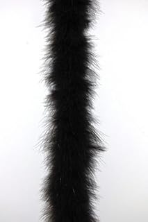 Marabou Feather Boa - BLACK 2 Yards Long (72