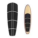Abahub 12 Piece Surf SUP Deck Traction Pad Premium EVA with Tail Kicker 3M Adhesive for Paddleboard Longboard Surfboard Black/Blue/Gray/Navy Blue/Orange/White