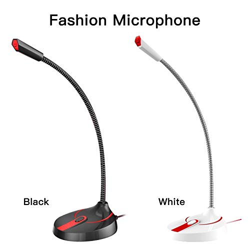 Mini microphone PC portable filaire jack 3.5mm noir pour studio speech - 8