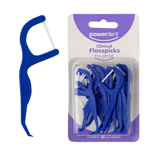 Fita dental Powerdent Clinical Flosspicks 20 un Fita dental Powerdent Clinical Flosspicks 20 un